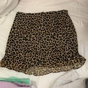Animal print skirt